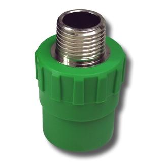 Adaptador Rosca Macho PPR Verde 