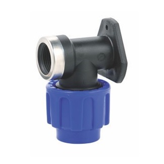 Joelho 90 Compressão com Base para PEAD