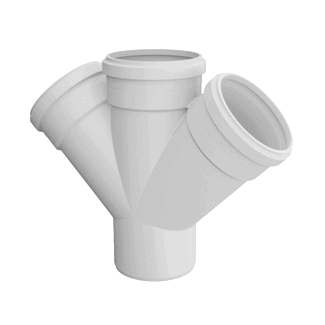 Junção Dupla PVC Esgoto