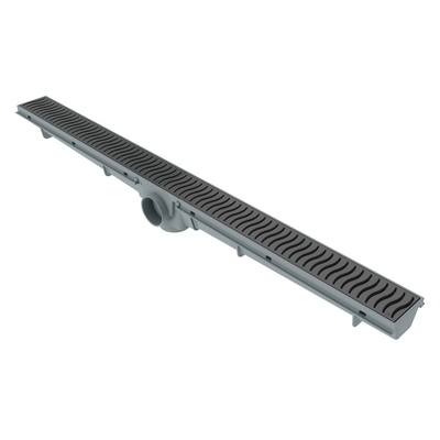 Ralo Linear 70 cm Grelha Cinza
